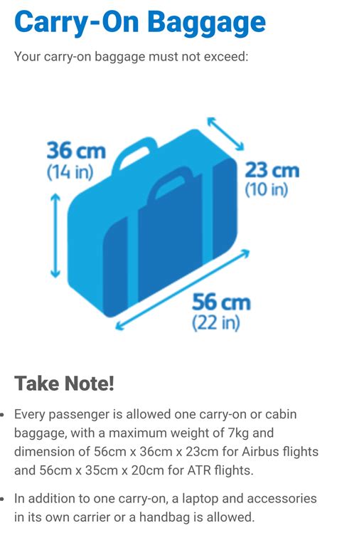 pal carry on baggage weight
